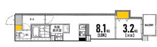 LIFEMENT GLANZ YOKOGAWAの物件間取画像